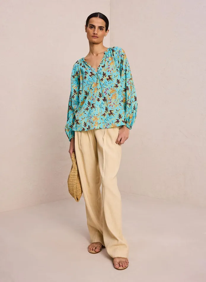 ALC Tops Capri Cotton Voile Top Grotto Multi 8211 Women