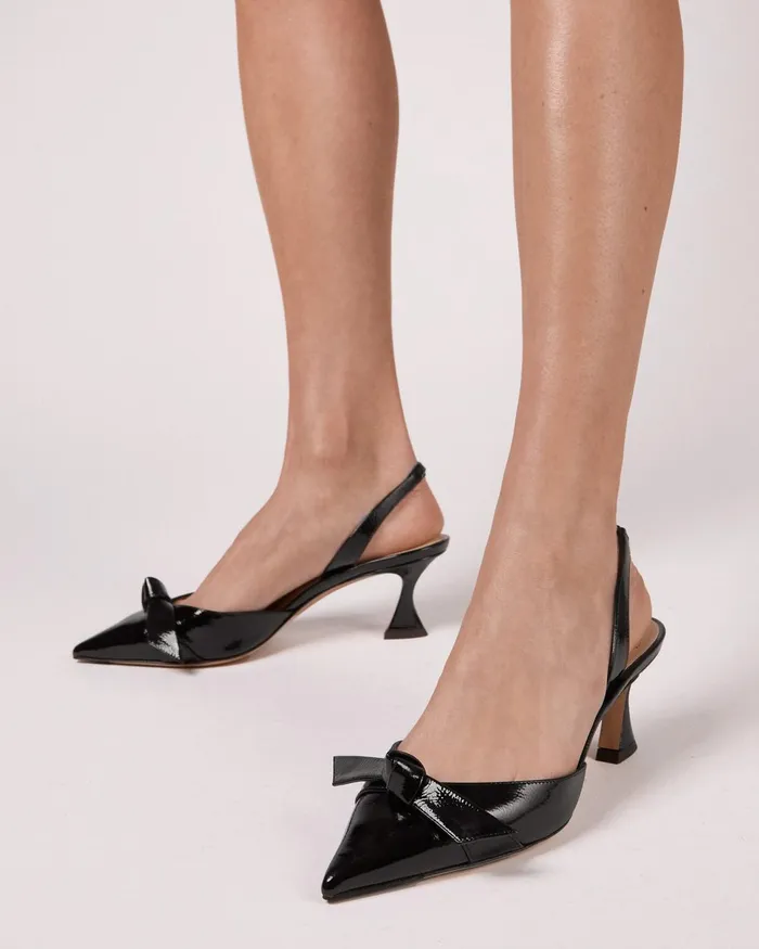 Alexandre Birman Clarita Bell Slingback 60 Pump 8211 Slingback Heels Black Women Alexandre Birman Pumps