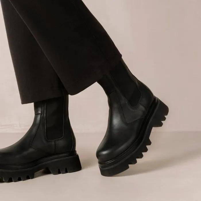 ALOHAS Boots Women All Rounder 8211 Black Leather Boots