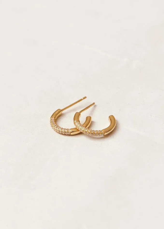 ALOHAS Jewelry Women Treasure 8211 Gold And Crystal Earrings