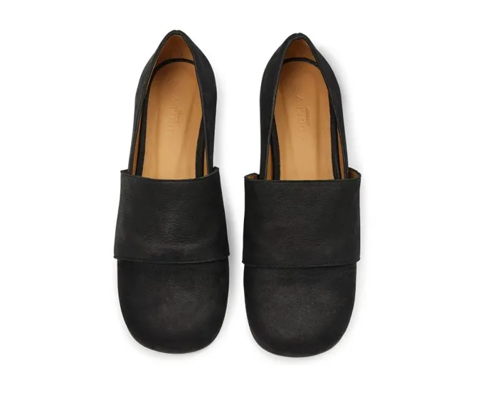 Audley Shoes Low Heel Leather Shoe Kemi Black Women Low Heel