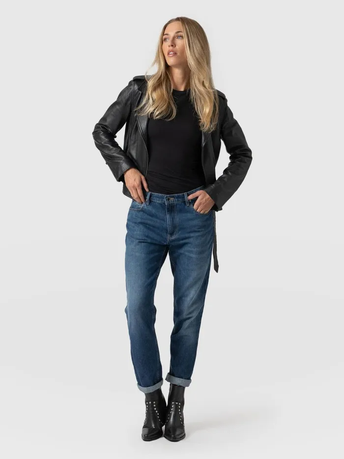 Boyfriend Jeans 8211 Mid Blue Mid Blue Women Saint And Sofia Denim and Jeans