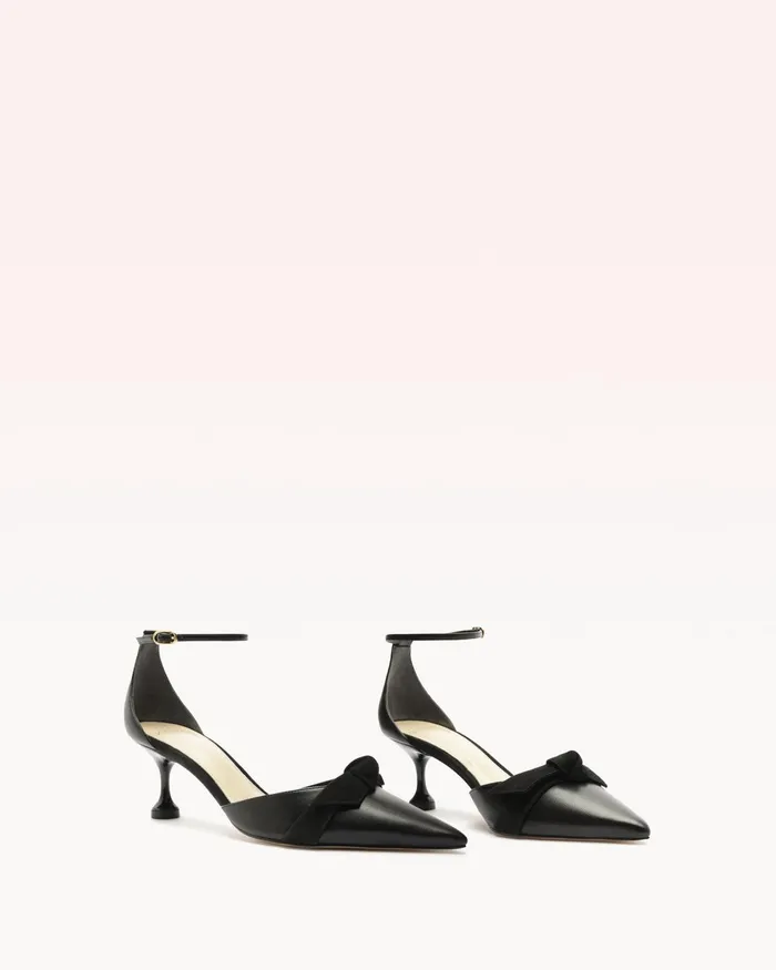 Clarita Flare Pump 60 Black Black Women Alexandre Birman Pumps