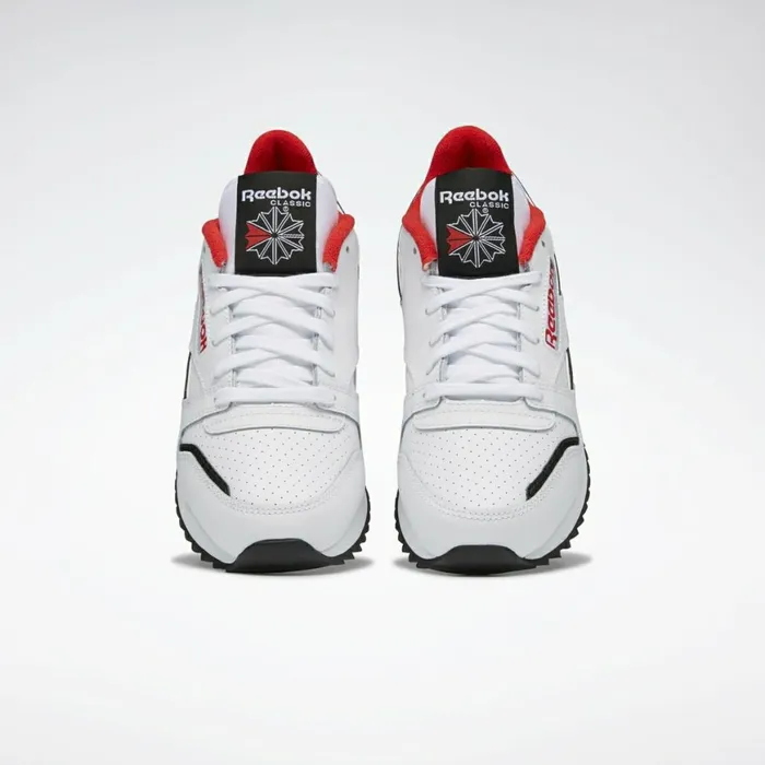 Classic Leather Womens Reebok Classic Leather Ripple ATI 90s Shoes White Black Primal Red