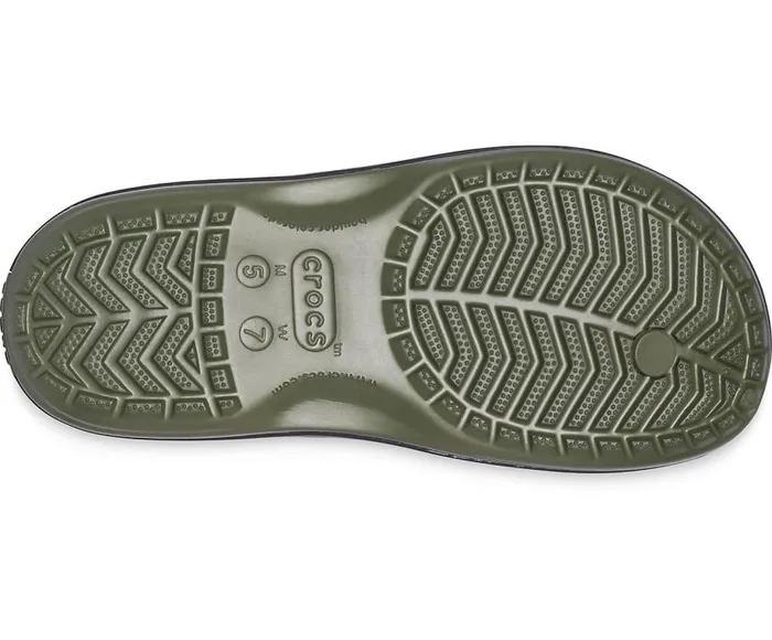 Crocs FlipFlops Crocband Printed Flip Army Green Black 8211 Women