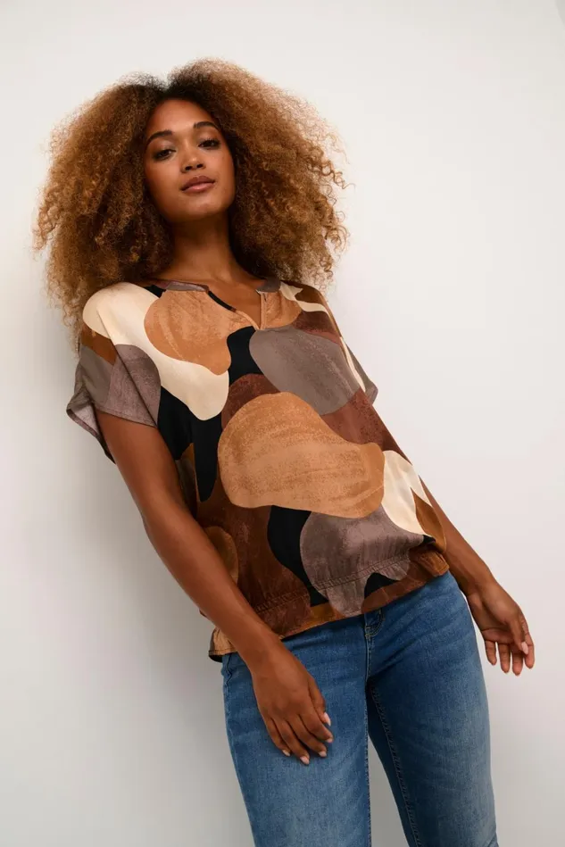 CULTURE Blouses CUdana Blouse Brown Art 8211 Women