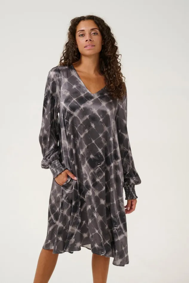 CULTURE Dresses CUjelly Dress Grey Squares 8211 Women