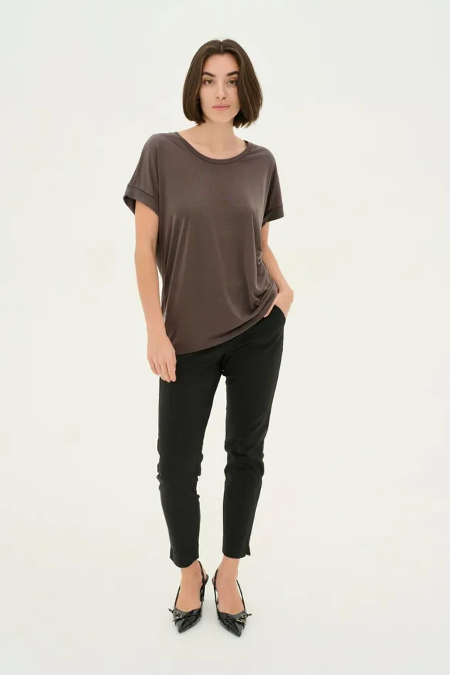 CULTURE Tops and TShirts Kajsa Tshirt Blackened Pearl 8211 Women