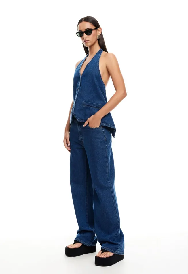 Denim Women Lioness Fashion HILLS HALTER Dark Denim