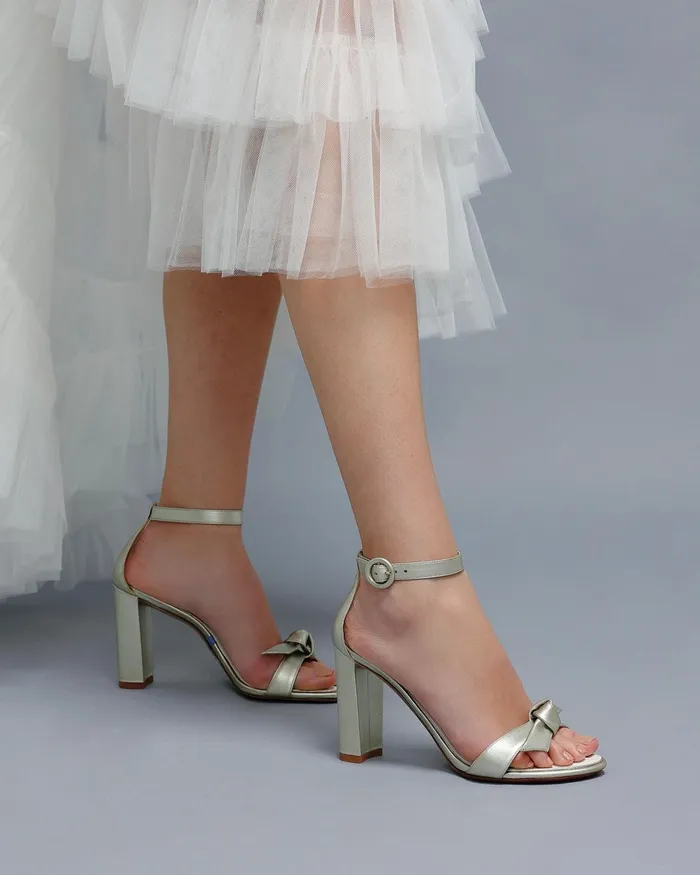 Designer Wedding Shoes 8211 Clarita Bridal Block 90 Brut 8211 Alexandre Birman Bridal Brut Women Alexandre Birman Sandals