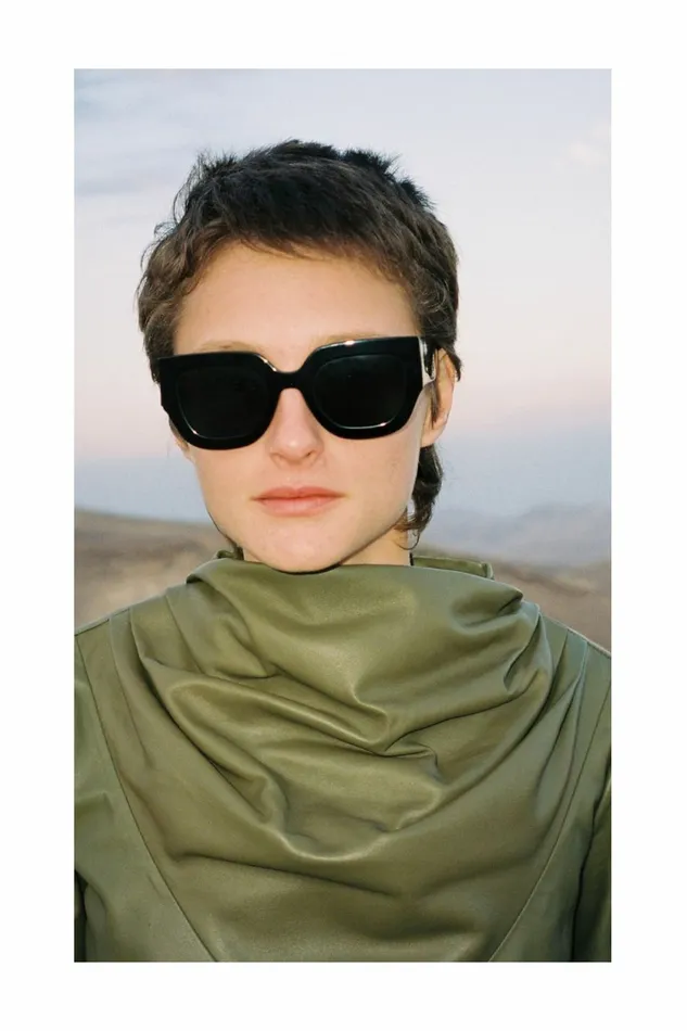 DODO BAR OR Leather Bilbi Shirt Khaki Green 8211 Women