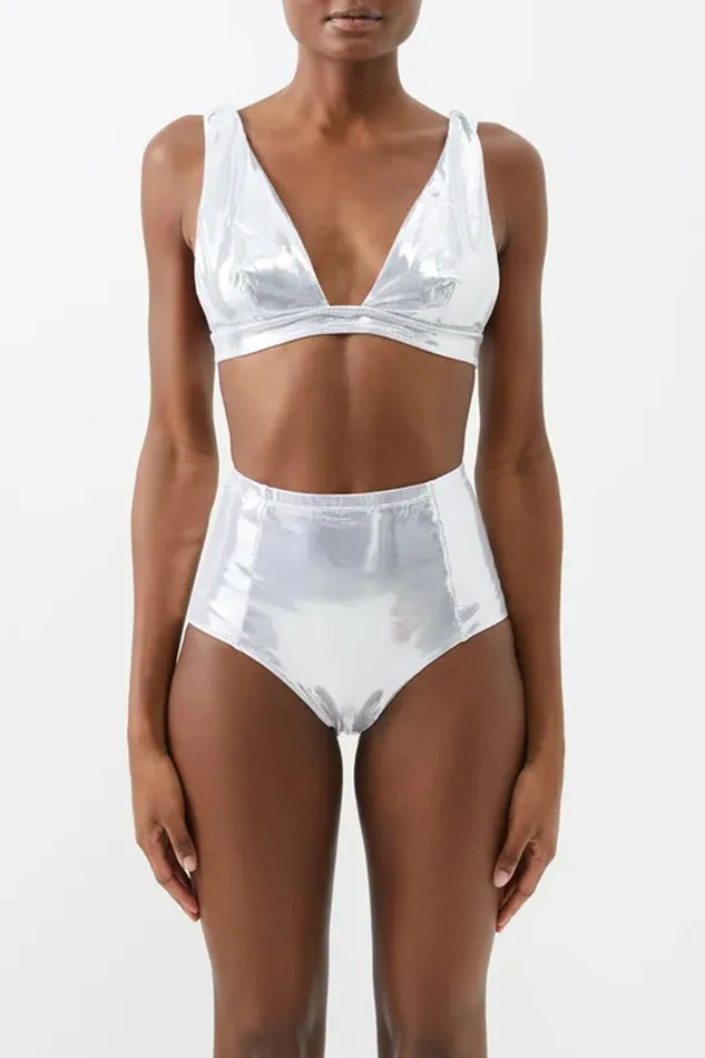 DODO BAR OR Swimwear V BIKINI BOTTOM Silver 8211 Women DODO BAR OR Swimwear V BIKINI BOTTOM Silver 8211 Women