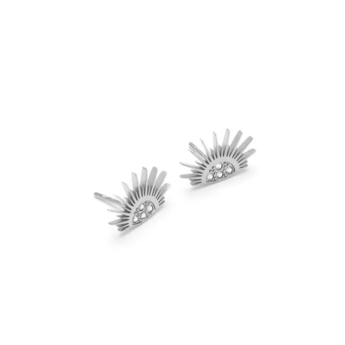 Earrings Women Olivia Burton Celestial Sun Silver Tone Stud Earrings