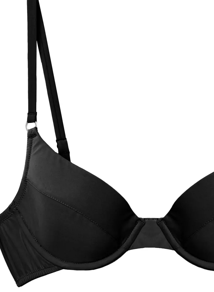 Fleur Du Mal Bras Women Eco Luxe Jersey Lined Demi Bra Black Fleur Du Mal Bras Women Eco Luxe Jersey Lined Demi Bra Black