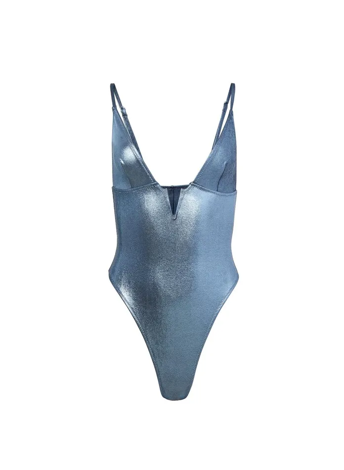 Fleur Du Mal One Pieces Women One Piece V Wire Swimsuit Disco Ice Fleur Du Mal One Pieces Women One Piece V Wire Swimsuit Disco Ice