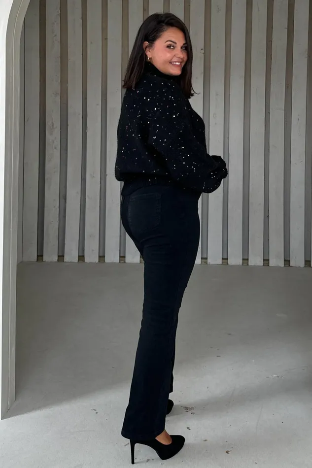 Girl In Mind Knitwear Sonya Black Speckled Sequin Knit Jumper 8211 Women Girl In Mind Knitwear Sonya Black Speckled Sequin Knit Jumper 8211 Women