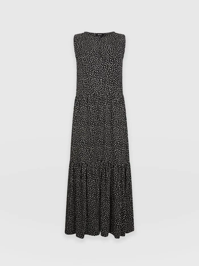 Greenwich Dress 8211 Black Spot Tencel Black Spot Tencel Women Saint And Sofia Dresses