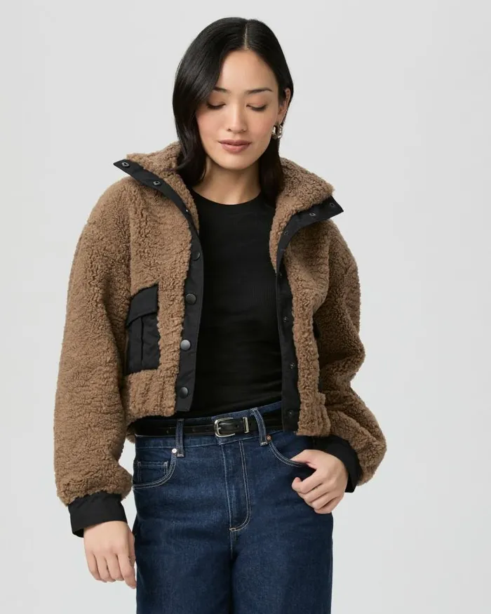 Jackets and Coats Women PAIGE Locklin Jacket 8211 Warm Cocoa