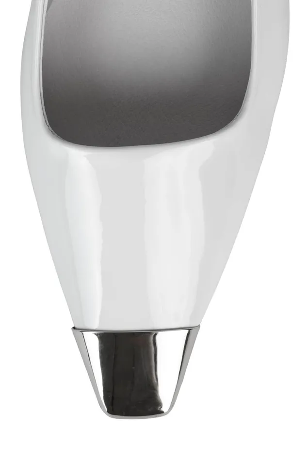 Jeffrey Campbell CULPRITL White Patent Silver Women Pump