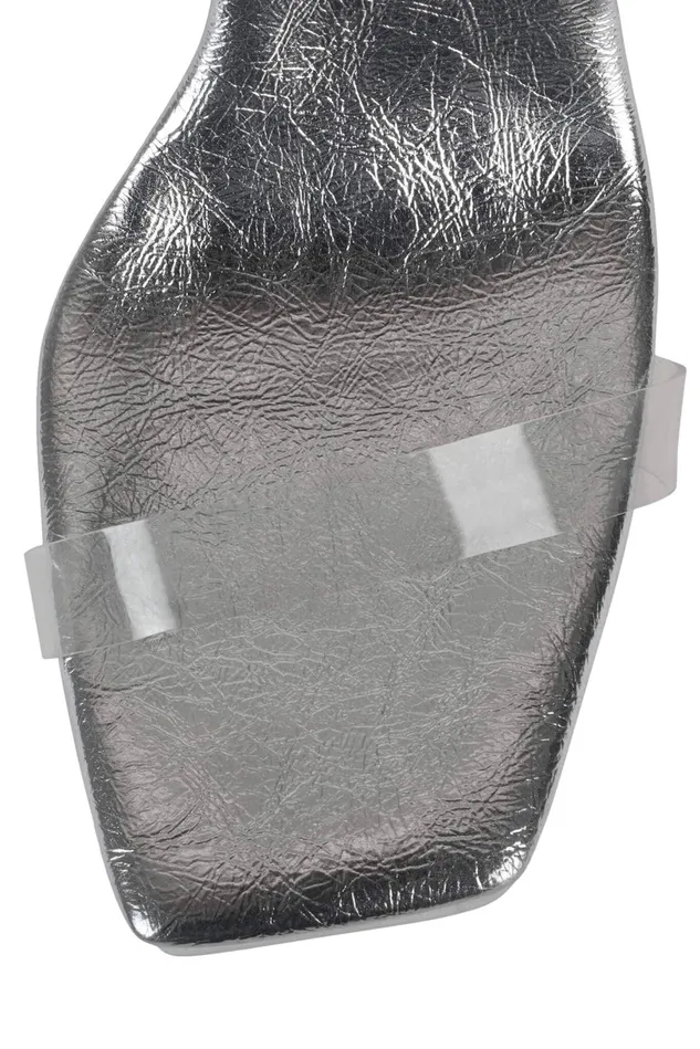 Jeffrey Campbell DREAMING Clear Silver Women Sandal