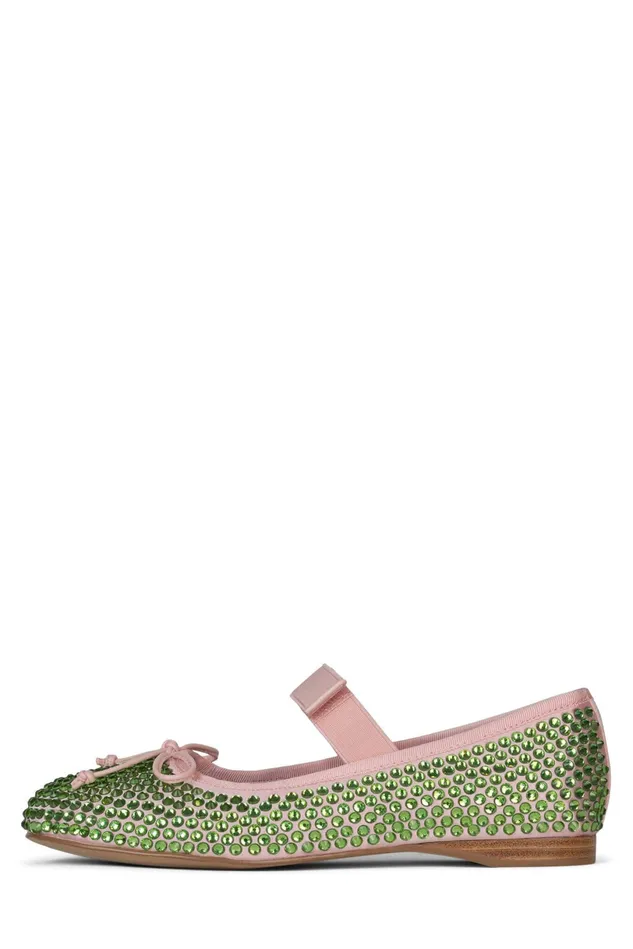 Jeffrey Campbell PRIMAJ Red Satin Red Women Ballet Flats