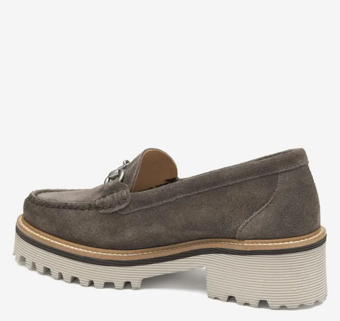 JohnstonandMurphy Mules and Loafers Emmalynn Bit Loafer Dark Grey Suede 8211 Women