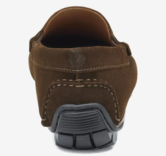 JohnstonandMurphy SlipOns and Loafers Cort 20 Penny Dark Brown Waxed English Suede 8211 Men