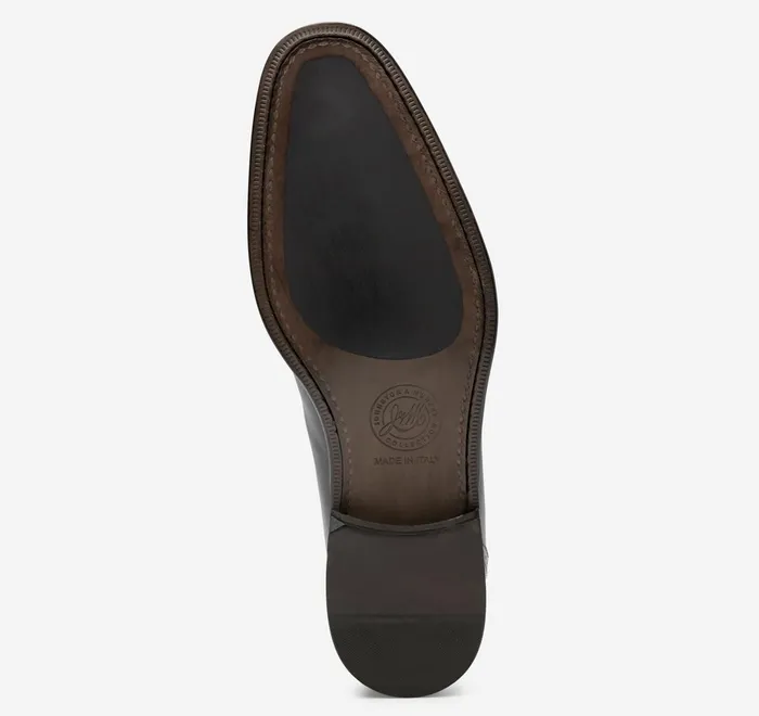 JohnstonandMurphy SlipOns and Loafers Ellsworth Bit Loafer Black Italian Calfskin 8211 Men