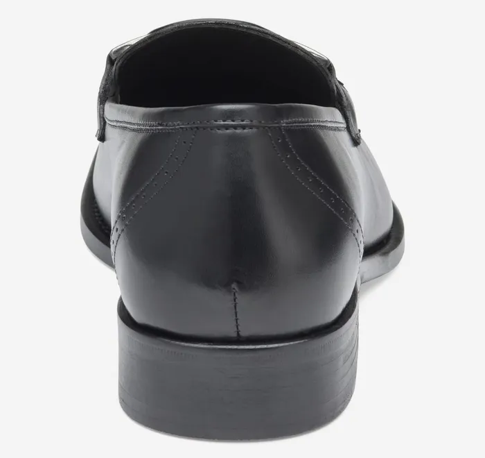 JohnstonandMurphy SlipOns and Loafers Ellsworth Bit Loafer Black Italian Calfskin 8211 Men