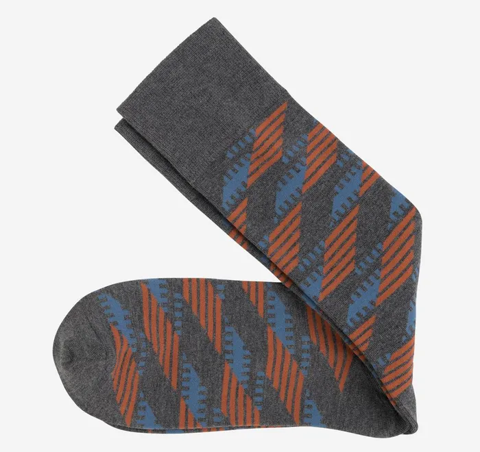 JohnstonandMurphy Socks Cool Moon Tech Socks Gray Multi Geo Multi Stripes 8211 Men JohnstonandMurphy Socks Cool Moon Tech Socks Gray Multi Geo Multi Stripes 8211 Men