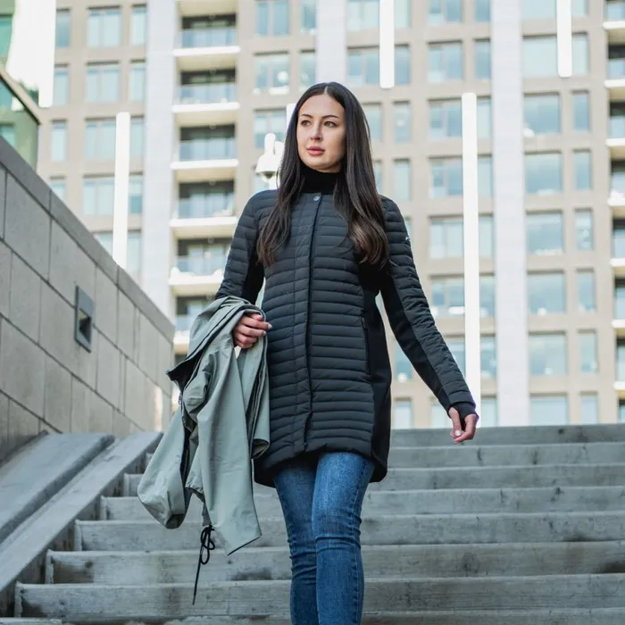 KJUS Jackets and Vests Osaka Travel Coat 8211 3 In 1 Duck Down Coat Deep Space 8211 Women
