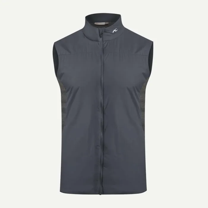 KJUS Jackets and Vests Radiation Vest 8211 Insulated Golf Vest Dark Dusksteel Grey Melange 8211 Men