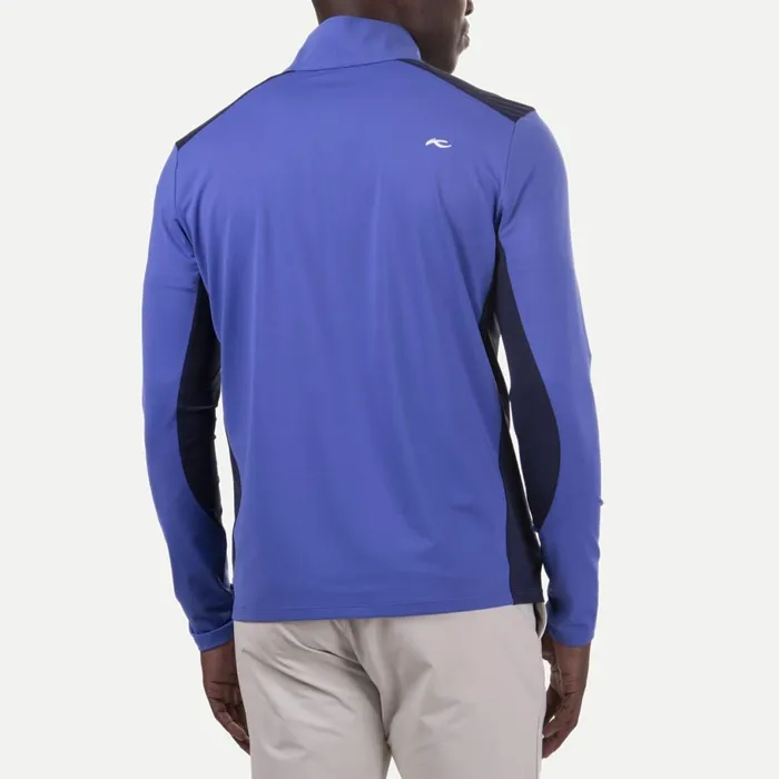 KJUS Midlayers and Sweaters Cool Recovery Midlayer HalfZip Mykonosatlanta Blue 8211 Men