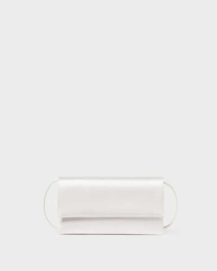 Loeffler Randall Charlee Cream Satin Shoulder Bag I Shoulder Bags I Handbags Women Shoulder Bags