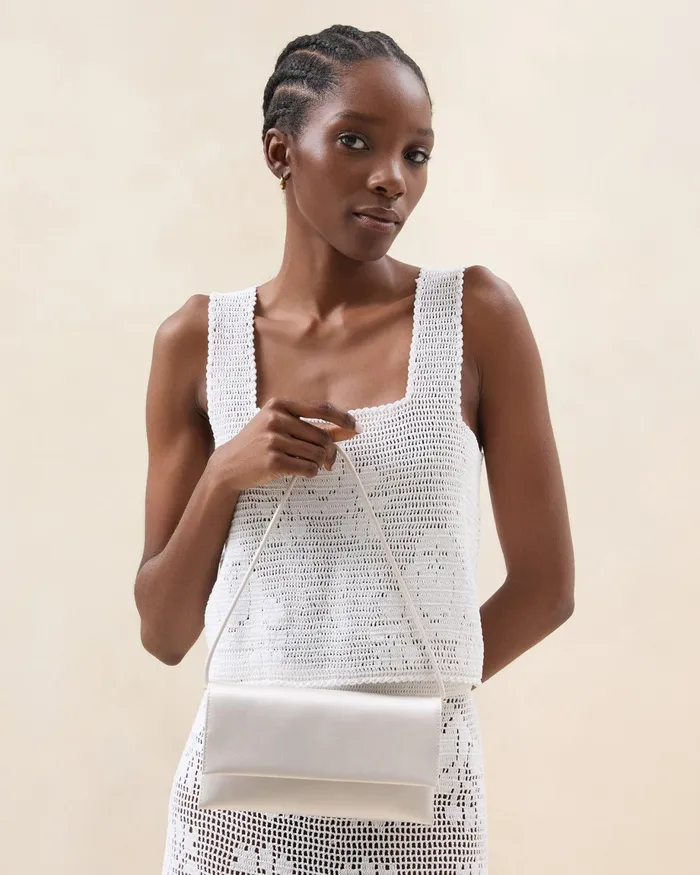 Loeffler Randall Charlee Cream Satin Shoulder Bag I Shoulder Bags I Handbags Women Shoulder Bags Loeffler Randall Charlee Cream Satin Shoulder Bag I Shoulder Bags I Handbags Women Shoulder Bags