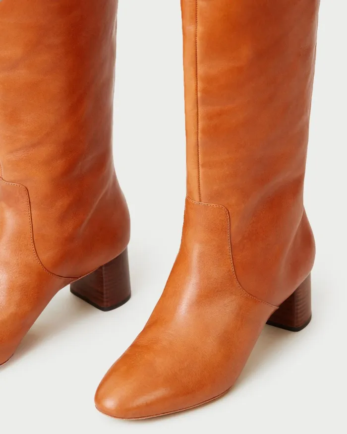 Loeffler Randall Gia Tall Boot Cognac Women Boots