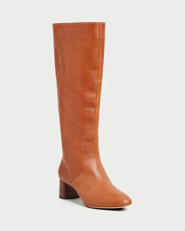 Loeffler Randall Gia Tall Boot Cognac Women Boots
