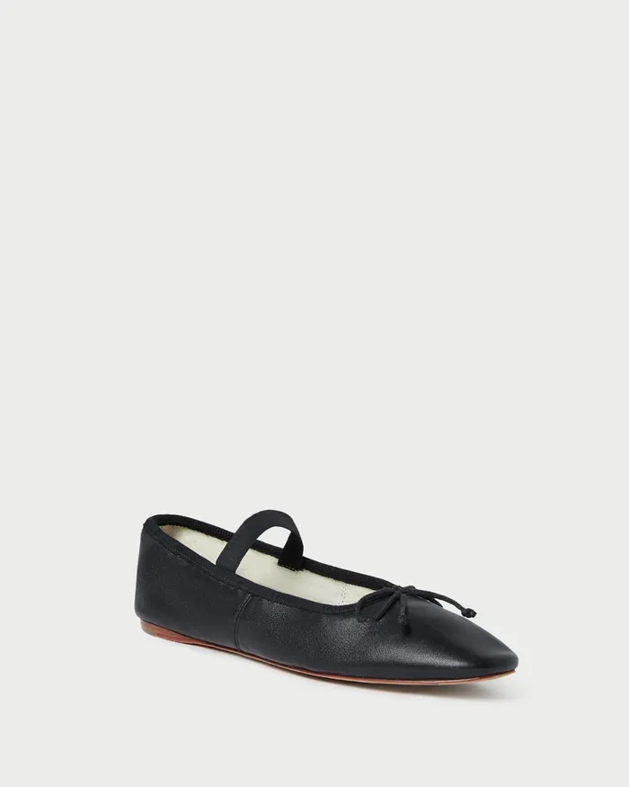 Loeffler Randall Leonie Black Leather Ballet Flat Women Flats and Loafers Loeffler Randall Leonie Black Leather Ballet Flat Women Flats and Loafers