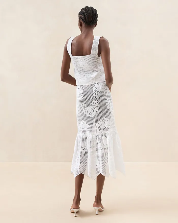Loeffler Randall Sullivan Cream Crochet Skirt I Bottoms I Apparel Women Bottoms Loeffler Randall Sullivan Cream Crochet Skirt I Bottoms I Apparel Women Bottoms