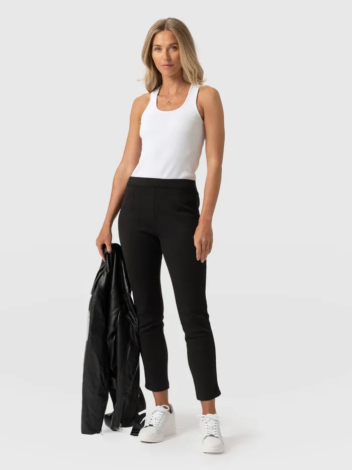 Marlow Tapered Pant 8211 Black Black Women Saint And Sofia Pants