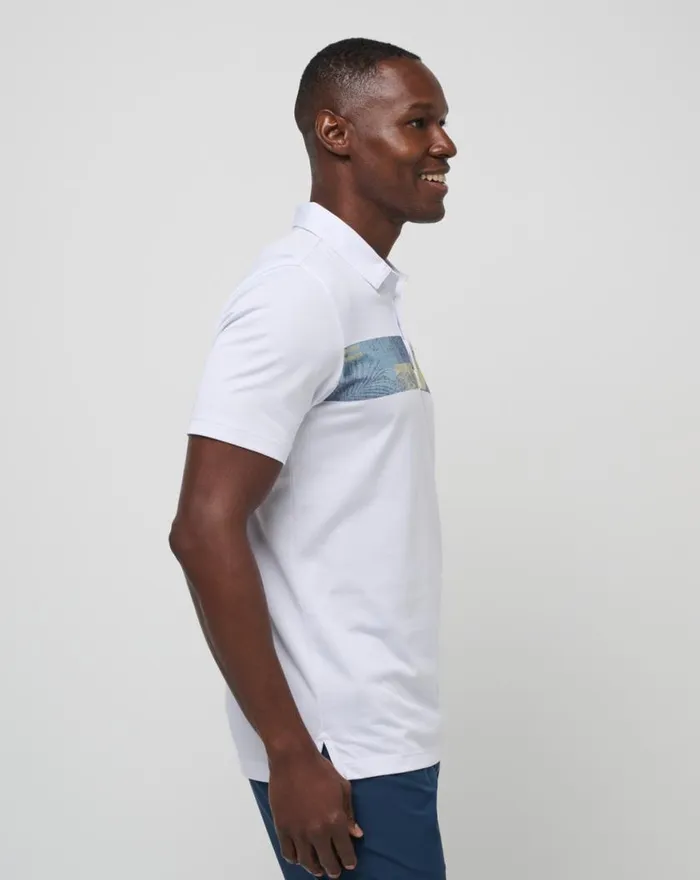 Men AT ALTITUDE POLO White TravisMathew Polos