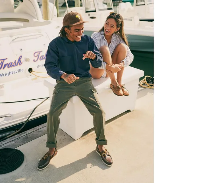 Men Authentic Original Boat Shoe Classic Brown Sperry Boat Shoes