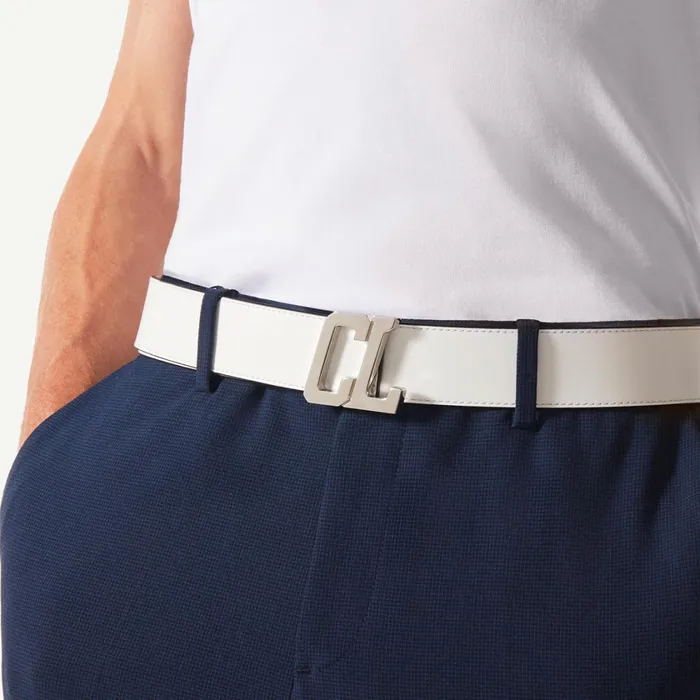 Men Belt Strap Belt Strap 8211 Calf Leather 8211 Bianco White Christian Louboutin Belts