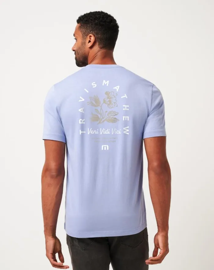 Men NIGHT DIVER TEE Heather Violet Storm TravisMathew Tees