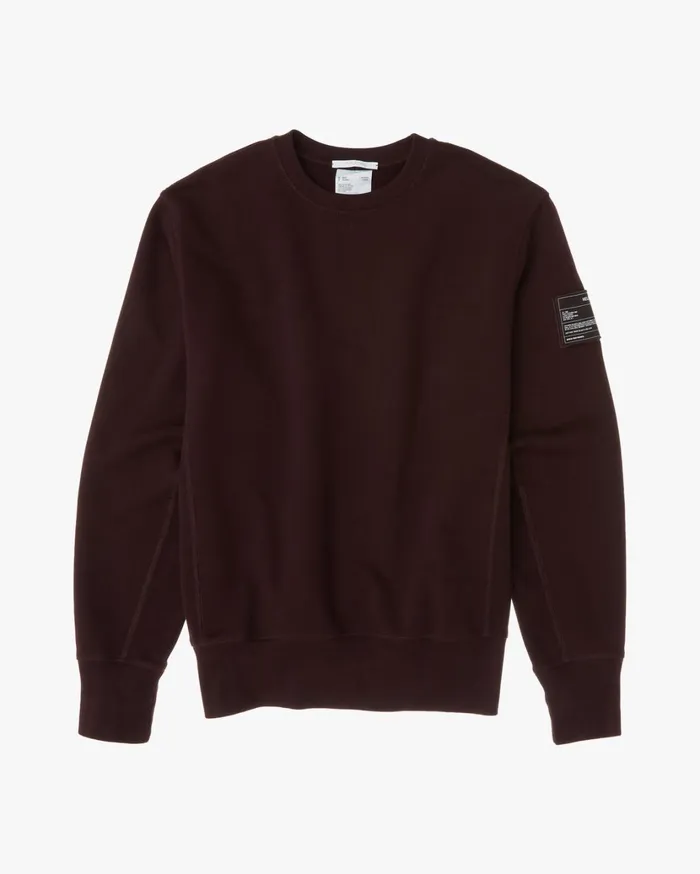 Men Patch Crewneck Sweatshirt Crimson Night Helmut Lang Sweatshirts
