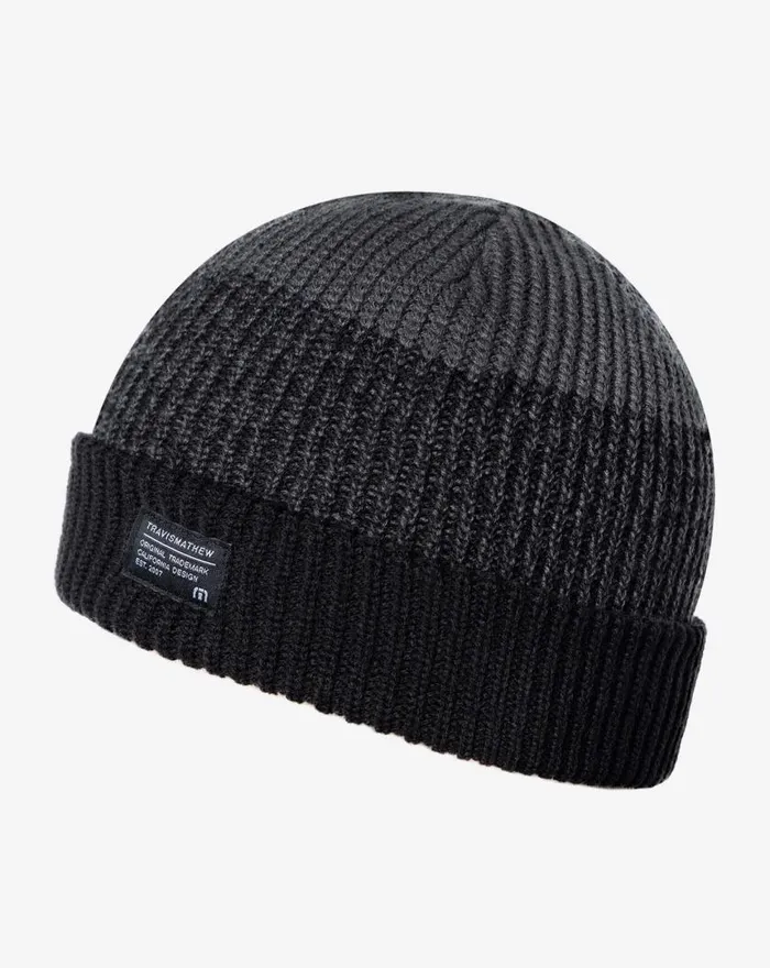 Men PREVAILING WINDS BEANIE Black TravisMathew Beanies