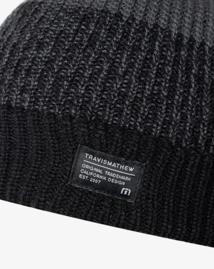 Men PREVAILING WINDS BEANIE Black TravisMathew Beanies