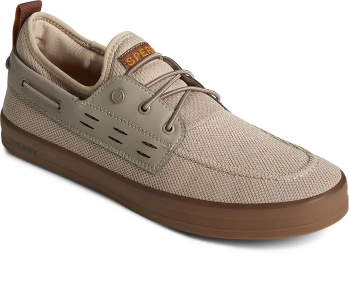Men SeaCycled Fairlead Boat Sneaker Taupe Sperry Sneakers Men SeaCycled Fairlead Boat Sneaker Taupe Sperry Sneakers
