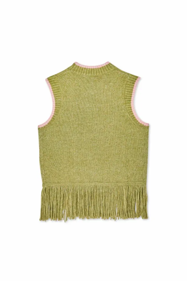 Never Fully Dressed Knitwear Olive Knit Tank Top 8211 Women