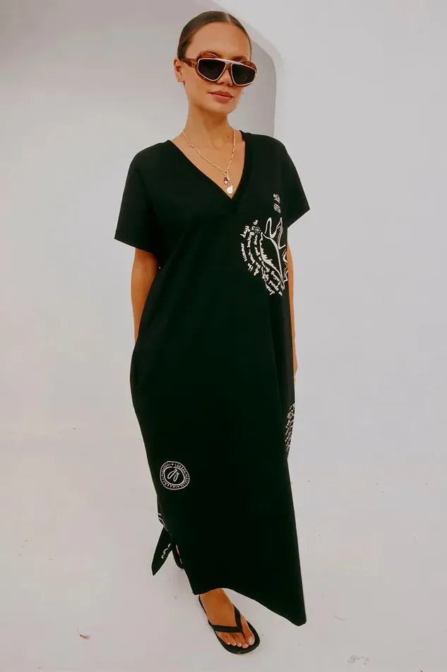 Never Fully Dressed Newness Black Palma T Shirt Dress 8211 Women
